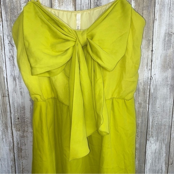 NWT Sage Bonnie Bow Lime Dress - Picture 2 of 5